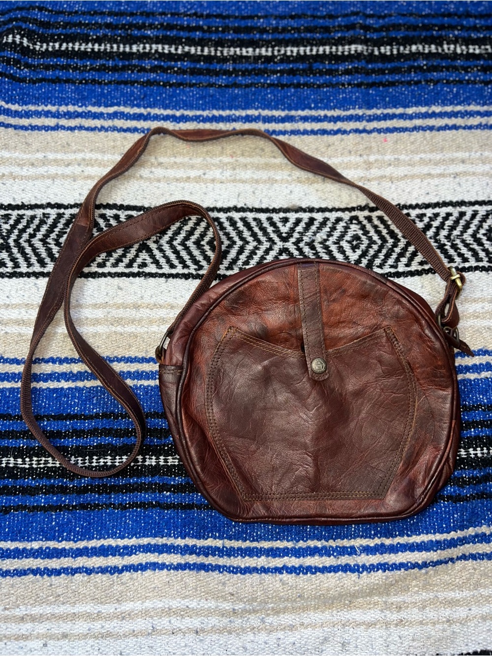 Madosh Genuine Leather Western Crossbody Bag